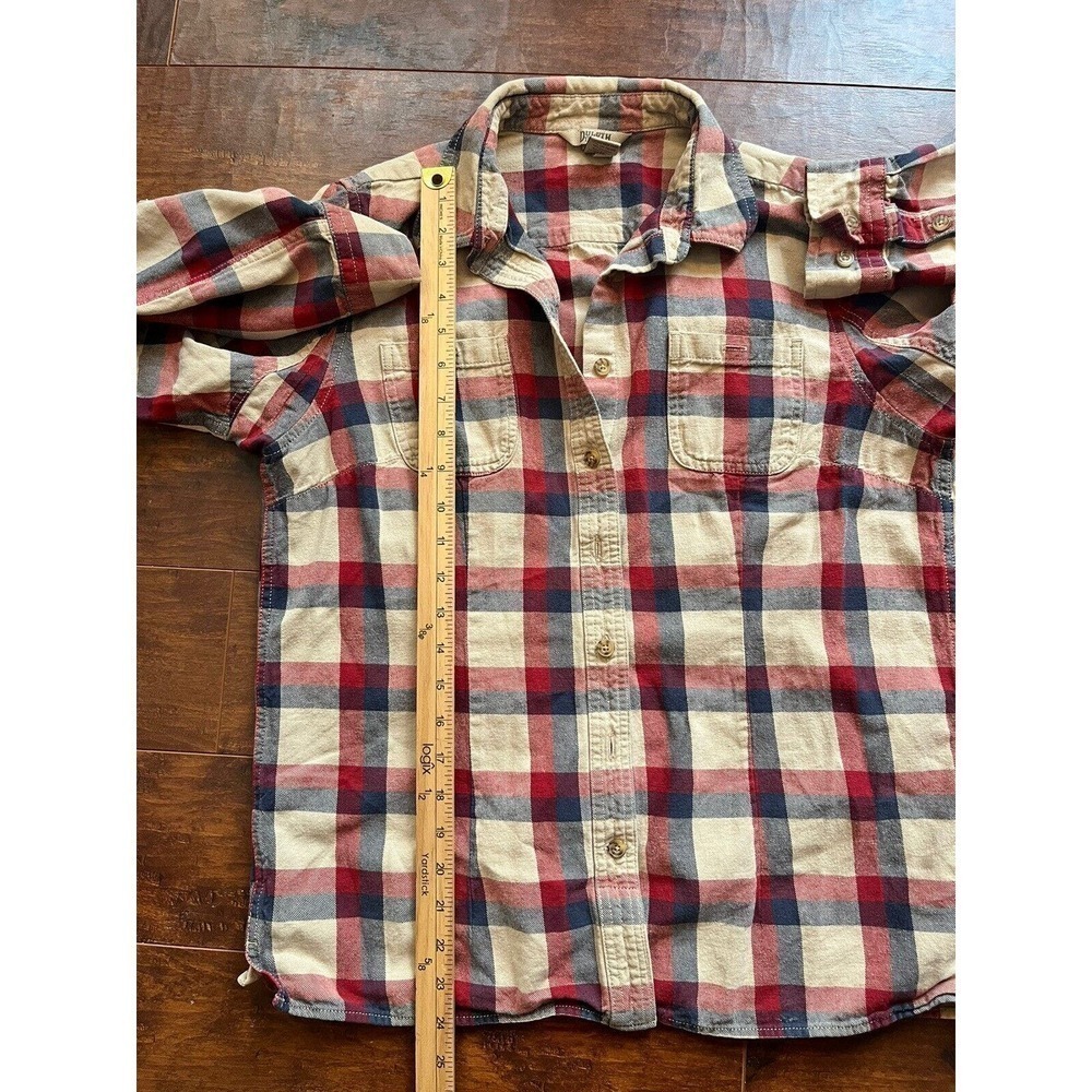 Duluth Trading Mens Casual Button Down Long Sleeve Plaid Shirt Size M - Picture 5 of 6